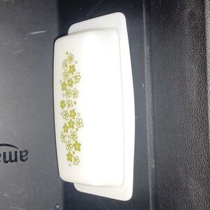 Vintage PYREX Spring Blossom / Crazy Daisy 1/4 lb. Butter Dish